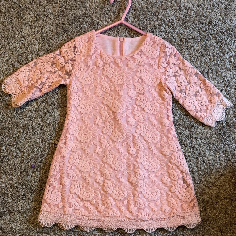 Light pink lace dress